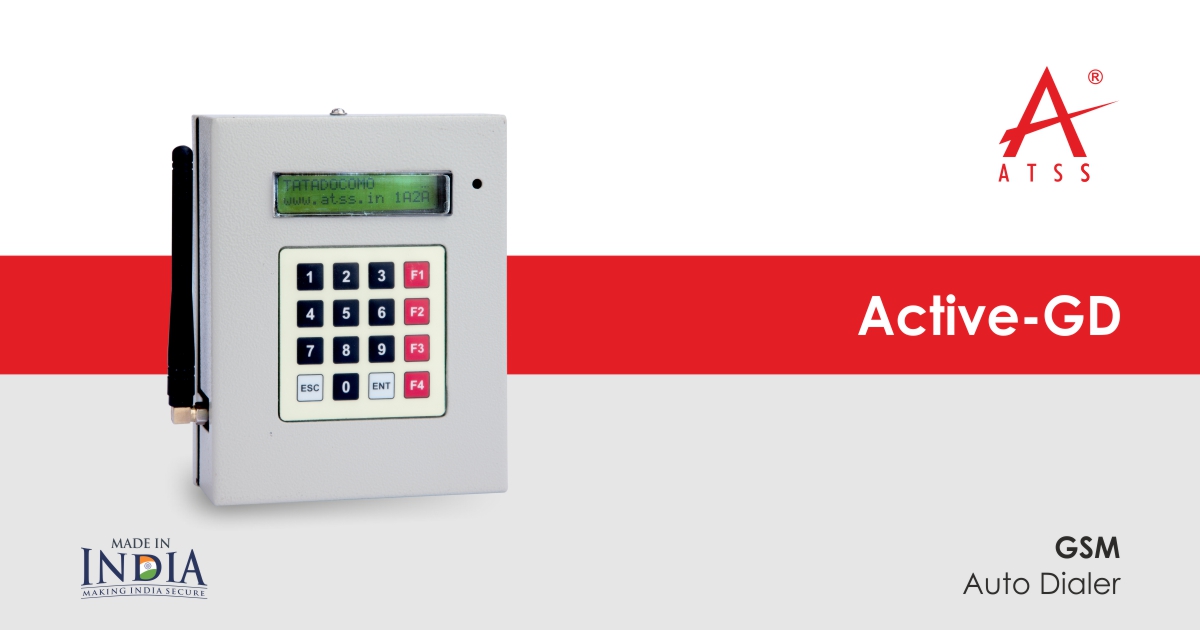 Active GD GSM Dialer For Intrusion Fire Alarm Systems- ATSS India.