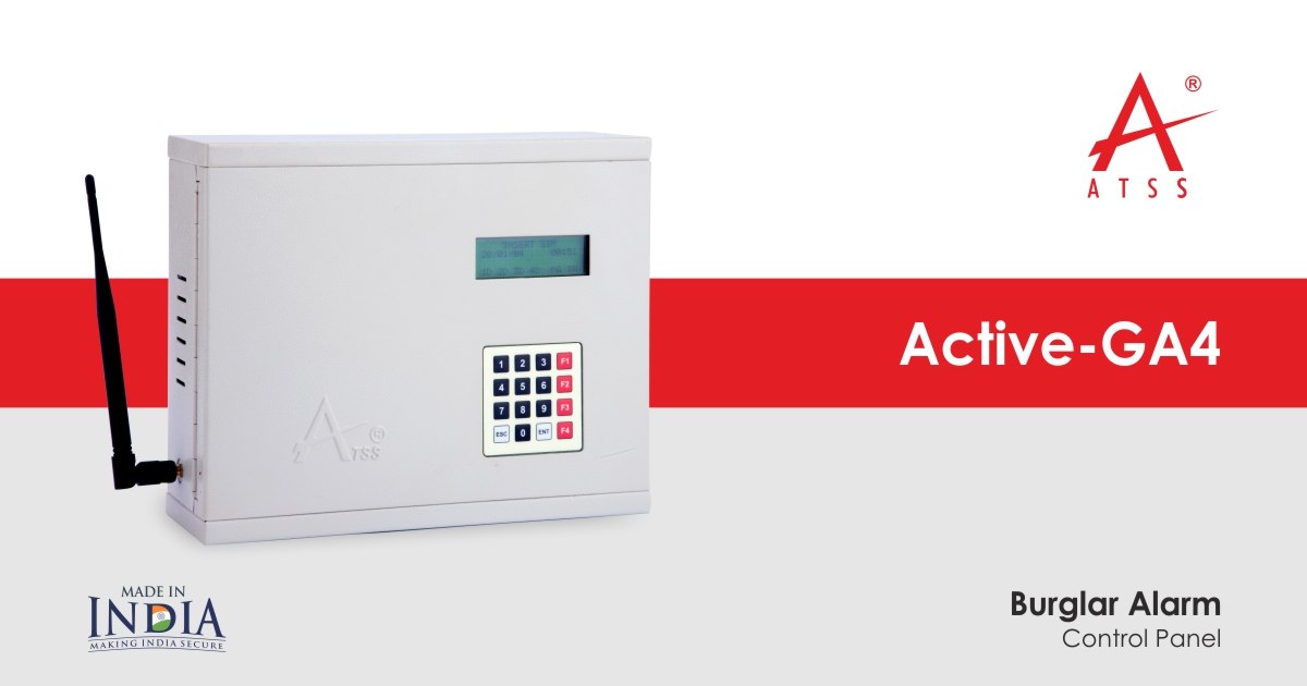 Active GA4 - 4 Zone GSM Alarm System-ATSS India