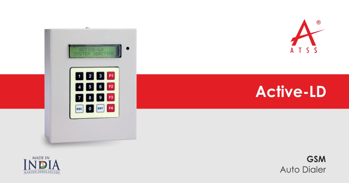 Active LD Landline Auto Dialer for Intrusion Fire Alarm System - ATSS India.